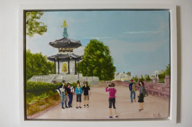 Posing At The Pagoda